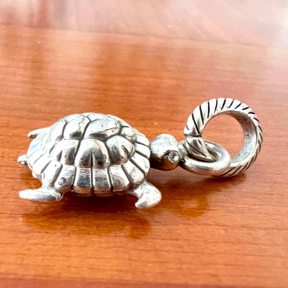 Brighton Turtle (Honu) Charm Silver Plated for Charm Bracelets or Charm Necklace